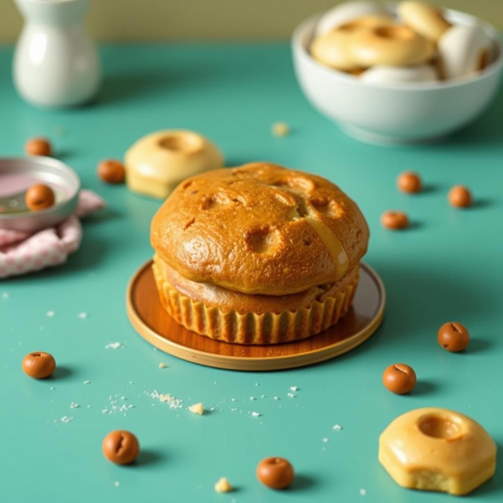 Provide an example recipe for the baked goods in the image